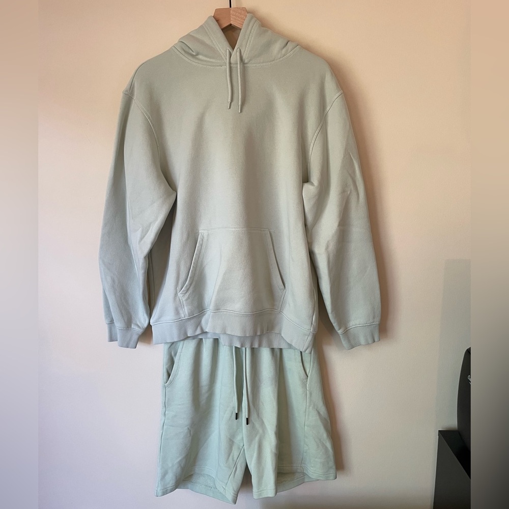 H&M mint green sweatshirt and sweat shirt set